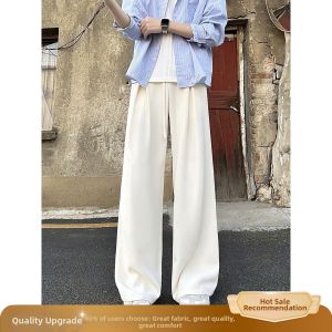 OUMULONG | Summer Breathable Loose Straight Trousers