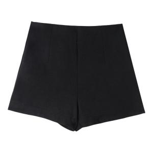 YAYANGREN | Black Warm Fluffy Women Shorts A-Line Tight High-Waisted Shorts