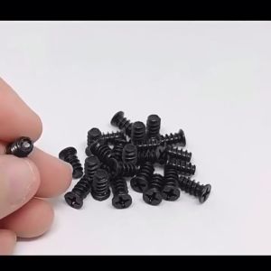 น็อตพัดลม น็อตเคส น็อต PSU ขนาด 5 mm. M5 Nickel Plated Silver/Black Screw Computer Case Fan Small Screw