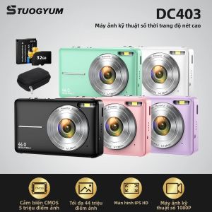 Máy Ảnh Kỹ Thuật Số STUOGYUM Máy Quay Video Vlog 1080P Với Zoom 16X Kích Thước Nhỏ Gọn Để Du Lịch Máy Ảnh CCD Di Động Có Chức Năng Ổn Định Hình Ảnh Kỹ Thuật Số
