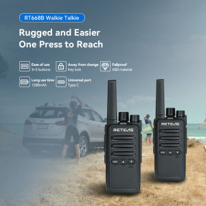 Retevis RT68B Two Way Radios 0-7 level VOX 9-level squelch function 260 CTCSS/DCS for camping travel business