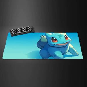 Bandai | Pokemon Mewtwo Gaming Mouse Pad Large Desk Mat 2MM Stitched Edge Keyboard Pad Non Slip Rubber Base Office Table Mat