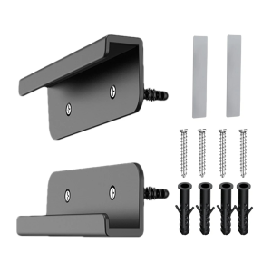 2 Pcs Universal Wall Mounted Tablet Stand Holder Fixed by Adhesive Or Screw for IPad/iPhone 15 14/Samsung/Xiaomi/Lenovo Holder