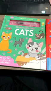 [NEW ARRIVAL] Water Painting book - Search and find Cats | Dogs