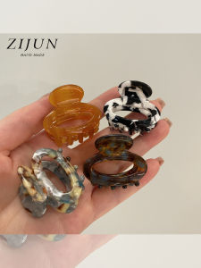 คลิปหนีบผมทรงม้าสไตล์เกาหลีขนาดกลางสำหรับผู้หญิง คลิปหนีบผมด้านหลังศีรษะแบบเรียบง่าย สไตล์ไฮเอนด์