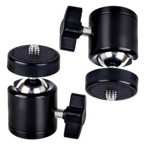 VeFly | 1/4 Hot Shoe Tripod Mount Action Camera Head Ball Adapter Cradle Ball Head Lock LED Light Flash Bracket Holder DSLR DV Cameras