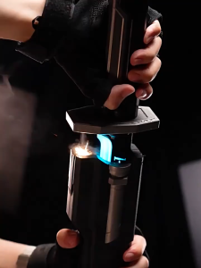 Ready Stock 2025 Star Spark War Blade Light Sword Laser spray Toys Cool Lights Childrens Toys Sword Boy Black Technology