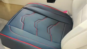 SEAMETAL Full Set Car Front Seat Cover Breathable Car Protector Pads 4 Season Universal PU Leather Seat Mat