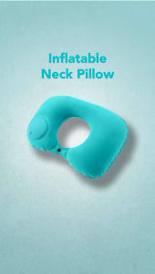 HH Bantal Angin Leher Inflatable Air U Shape Travel Neck Pillow Portable Headrest Car Kereta Travelling Airplane U型飞机枕头