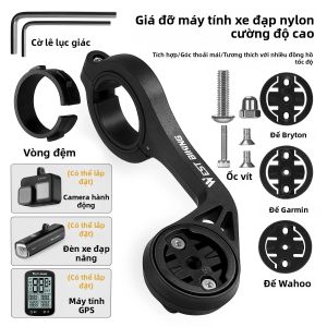 West Biking | WEST BIKING Giá Đỡ Máy Tính Xe Đạp Dành Cho Garmin Bryton Wahoo Đồng Hồ Tốc Độ Đèn Xe Đạp & Camera Đen Phụ Kiện Xe Đạp Đường Trường MTB