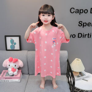 Váy Ngủ Mùa Hè Cho Bé Gái Modal Cotton Mỏng Chất Liệu Cotton Nguyên Chất Bộ Đồ Ngủ Trẻ Em Váy Ngủ Mùa Xuân Hè Cho Bé Gái