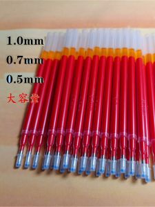 Large Capacity Red Ballpoint Pen Refills 0.5 1.0mm Thick School Teachers Special Red Pen Refills for Business And Cultural Supplies