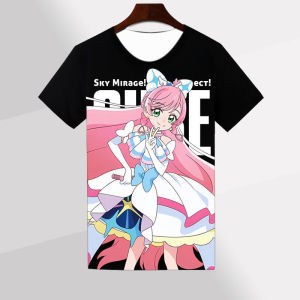 Bandai | The Beauty of Light Girl Q Baby Short-sleeved T-shirt Two Yuan Animation Pain Clothing Design Summer Cosplay Style Top