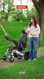 SERENITY - Kursi Roda Listrik Elektrik PUMA II Remote Control + Sandaran | Electric Travelling Wheelchair