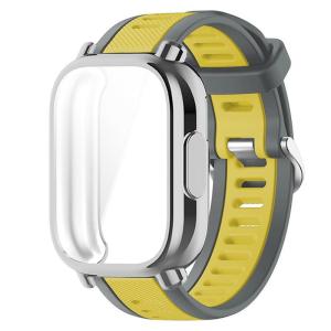 Combo Dây Đeo Và Vỏ Silicon Cho Redmi Watch 5 Active/Lite Kèm Miếng Dán Bảo Vệ Màn Hình TPU Hai Màu Dây Đeo Thể Thao Tương Thích Với Xiaomi