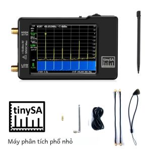 Máy Phân Tích Phổ Cầm Tay TinySA Nâng Cấp Màn Hình 2.8 Tần Số 100kHz Đến 960MHz Phiên Bản Bảo Vệ ESD V0.3.1 Với Giao Diện USB