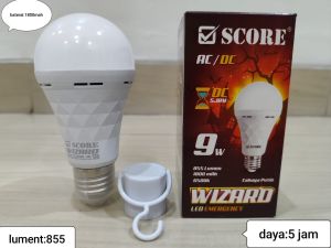 BOHLAM LED / EMERGENCY LED / LAMPU DARURAT SCORE 9W-18W