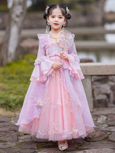 SHIPAILUO | ชุดเดรสเจ้าหญิงสไตล์จีนฤดูใบไม้ร่วง/ฤดูหนาวสำหรับเด็กผู้หญิง ชุดโบราณฤดูใบไม้ผลิ/ฤดูร้อน ชุดเดรสสไตล์จีนโบราณ