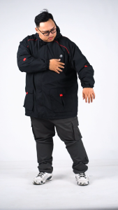 BIG J O R D A N jaket parasut pria big size EL CLASICCO BLACK JACKET - JAKET OUTDOOR JAKET PARKA 8XL 7XL 6XL 5XL 4XL 3XL