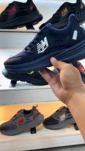 SEPATU BRAND LOKAL NewMeels CloudWalk BLACKNEON SNEAKERS OUTDOOR SPORT RINGAN EMPUK ANTI SELIP
