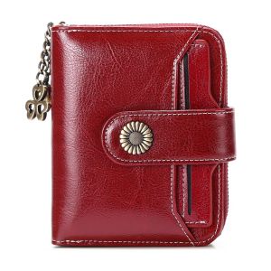 New womens wallet stylish fringed zipper short multi-card holder high-end coin purse