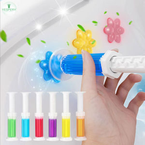 YESPERY Toilet Cleaner Gel Flower Stamp Stick Air Freshening Scent Deodorizing Bathroom Cleaning Tools 12 Flowers Per Stick