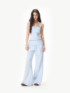 Apea | Casual Loungewear Set with Flared Pants and Halter Top