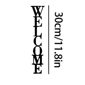 CIFbuy | CIFBUY Welcome Metal Wall Art Iron Sculpture Mural Plaque For Home Entryway Decor