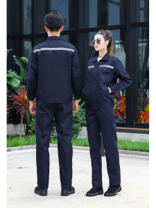 ชุดทำงานแขนยาวบางสำหรับฤดูร้อน ผู้ชาย แถบสะท้อนแสง ทนทานต่อการสึกหรอ ชุดทำงาน ชุดกันหนาว ชุดกันหนาว