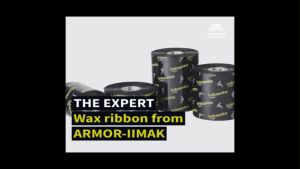 inkanto AWX FH Premium Wax Ribbon at 110mm x 300m Face Out