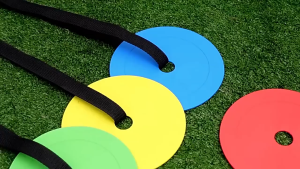 15CM Kun Latihan Sepak Bola Adjustable Shooting Practice Soccer Agility Training Equipment Untuk Soccer Lacrosse Baseball Football Training Improve