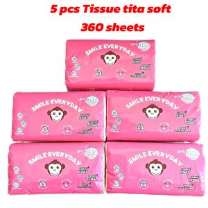 (5 Pack) Tissue Titasoft Tisu Facial 360 Helai
