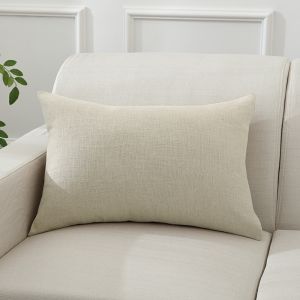 Modern Rectangular Sofa Pillow Long Backrest Cushion Cover Living Room Decor Simple Style Cotton Linen Material PP Cotton Filling