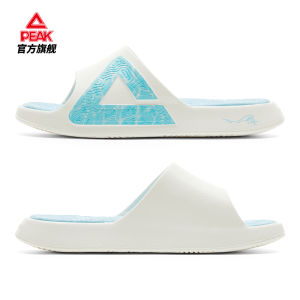 Peak Mens Basketball Slippers Summer Outdoor Anti-Slip Sports Recovery Couples Beach Sandals Breathable Comfortable Leather Splice