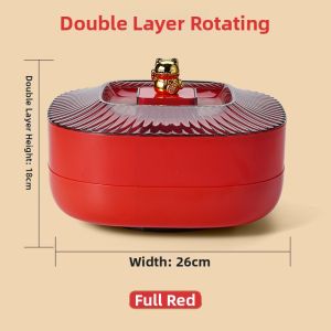 Rotatable Multi-layered Snack Tray