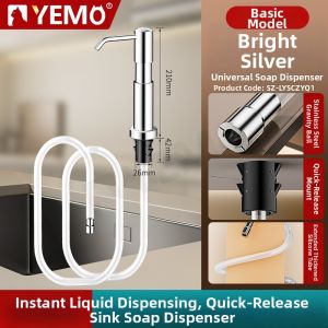 YEMO | Quick Install Dish Soap Dispenser