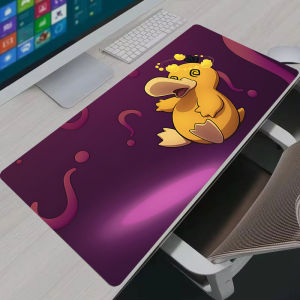 Bandai | Mousepad Anime P-Pokemon Psyduck XXL Large Gaming Mouse Pad Non-Slip Rubber Desk Mat Laptop PC Accessories Gamer Keyboard Pad
