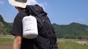 Hikeman หมอนเมมโมรี่โฟม รุ่นHK24SS043 ไม่เสียรูปทรง นอนสบาย ไม่ปวดคอ พร้อมถุงจัดเก็บ