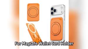 For Magsafe Wallet Card Holder Magnetic Bracket Case Ultrathin For iPhone 17 16Pro Max Strong Adsorption Magnet Slot Card Holder