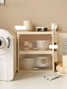 Wall-Mounted Dustproof Glass Cup Holder Home Storage Rack Tea Cup Organizer Coffee Cup Storage Box Bathroom Accessories Plastic