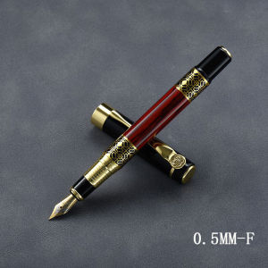 1-100Pcs/Set Retro Metal Fountain Pen Replaceable Ink Elegant Gift for Writing Stationery Office School Supplies
