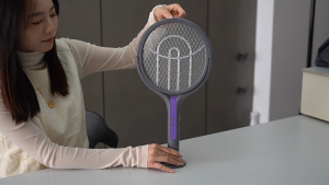 [SG Ready Stock] Electric Mosquito Swatter retractable Replaceable handle Type C charging Applicable for indoor use