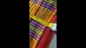 เปลือกเสื่อที่นอนเปล่า (ยังไม่ยัดนุ่น) ลายสก็อต