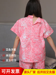 Bộ Đồ Xông Hơi Bằng Vải Cotton Lanh Dùng Một Lần Có Khóa Kéo Phía Trước Và Phía Sau Đồ Dùng Chăm Sóc Da Bằng Sợi Tre