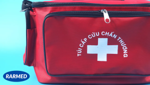 Túi y tế túi đựng dụng cụ y tế thiết bị túi thuốc sơ cứu - Màu đen & đỏ / Nhiều cỡ