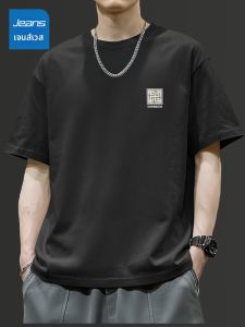 Jeanswest | Áo Thun Nam Tay Ngắn Bông Phong Cách Hiện Đại Mỹ
