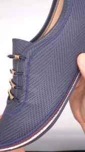 Perrieri x Carr Series Women Comfortable Loafers Shoes 72183 5cm (Navy Blue)