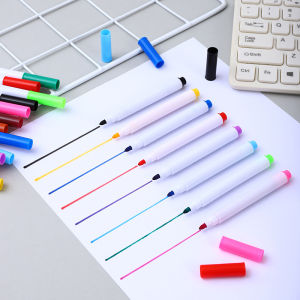 Multicolor Water-Based Erasable Whiteboard Markers Refillable Fine Point Pens for Students Office & Teachers