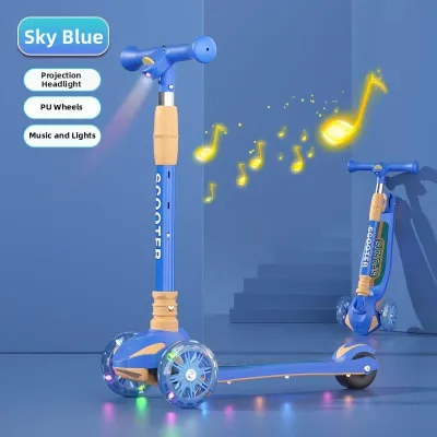 LIWAN | Flash LED Foldable Childrens Scooter