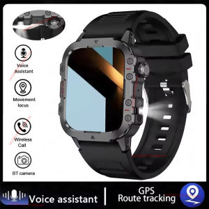 New Arrivals Mens Smart Watch 1.44 LED Flashlight Outdoor Bluetooth Calling Wristwatch Health Tracking Smart Watch Sport Hw12